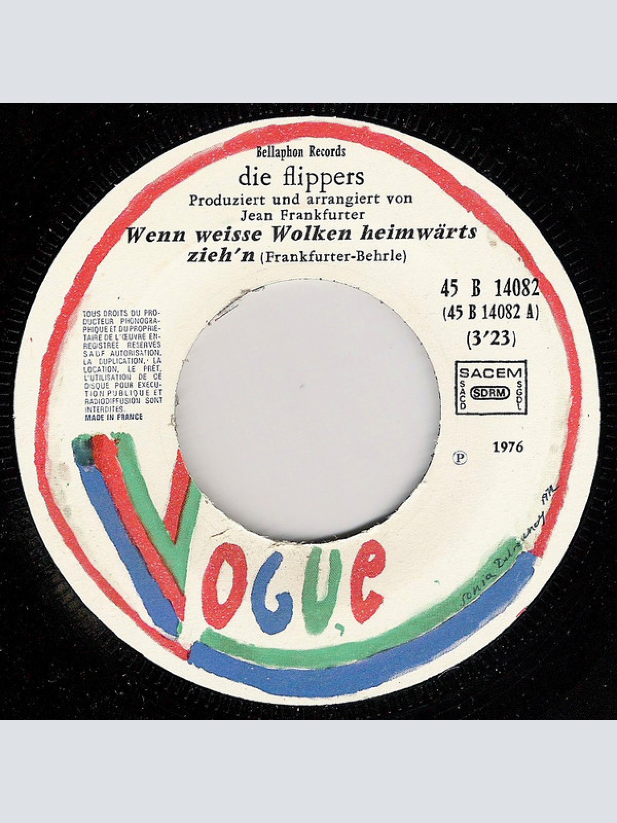 Vinyl / Die Flippers - Wenn Weiße Wolken Heimwärts Zieh'n