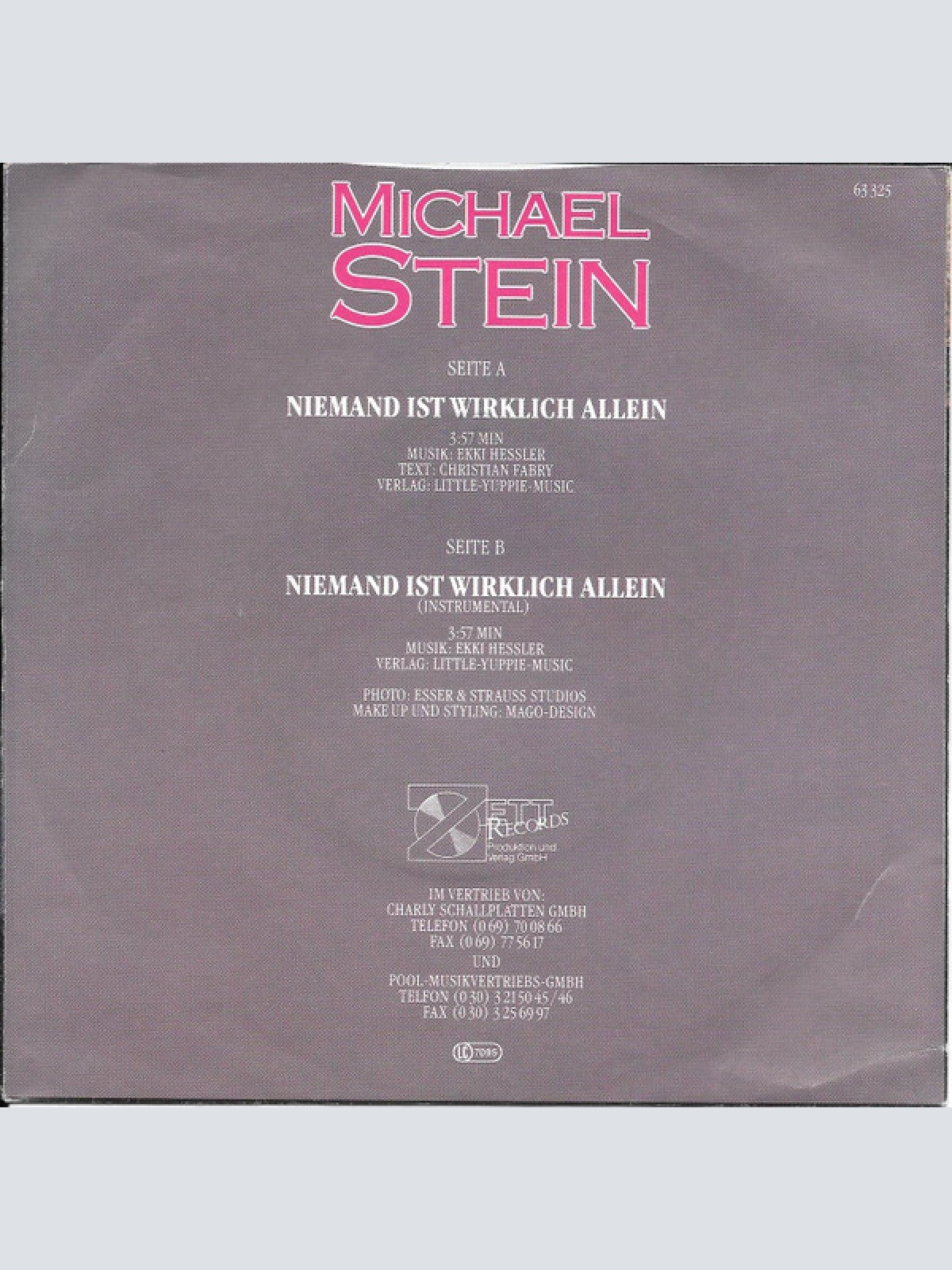 Vinyl / Michael Stein (3) - Niemand Ist Wirklich Allein