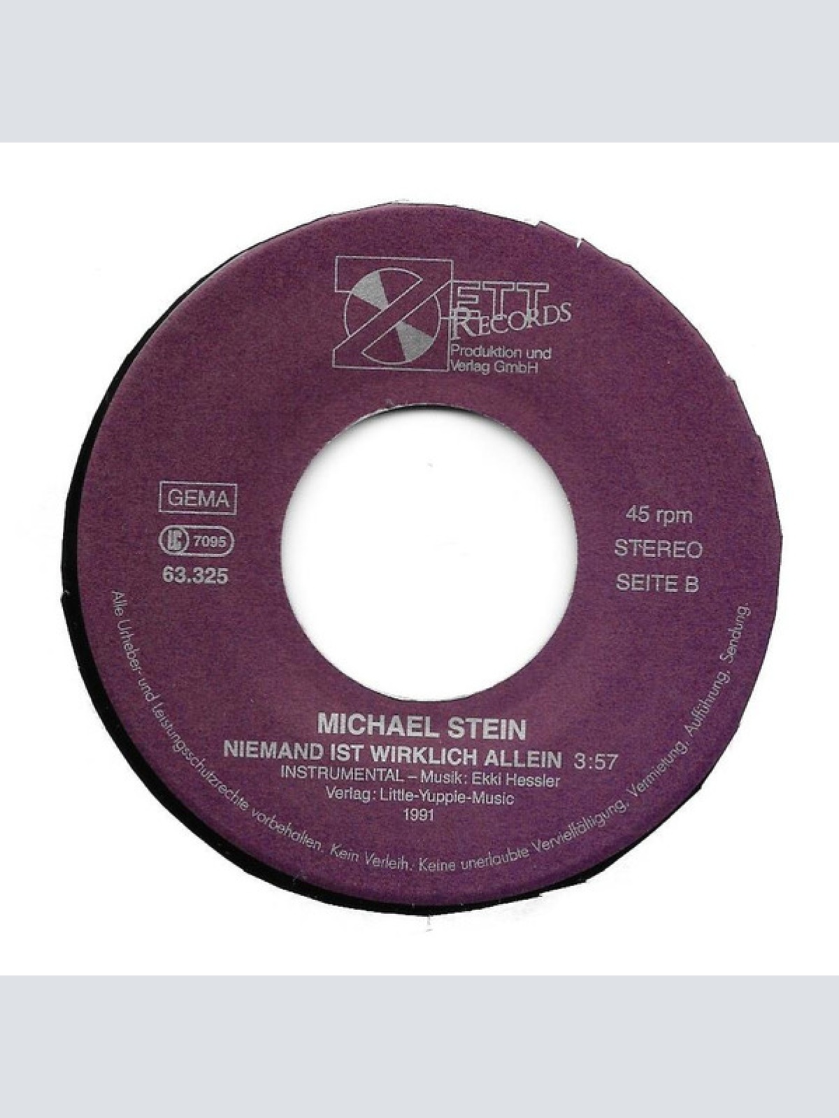 Vinyl / Michael Stein (3) - Niemand Ist Wirklich Allein