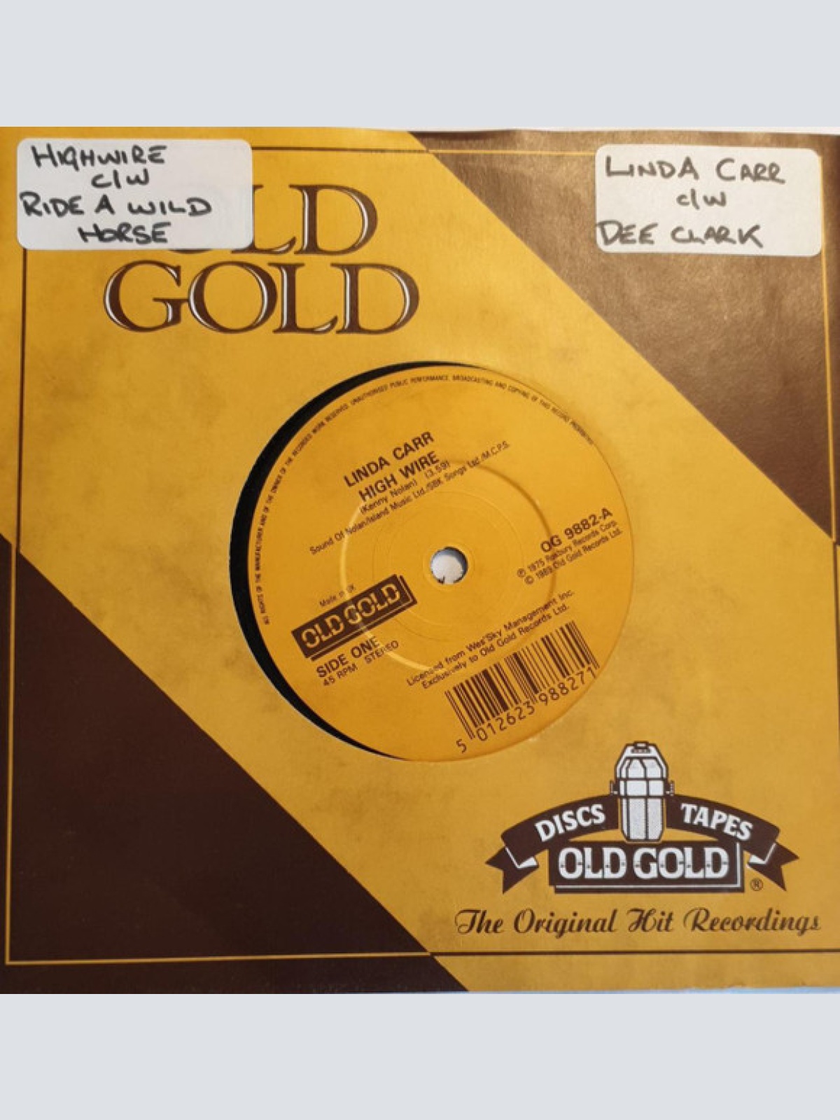 Vinyl / Linda Carr / Dee Clark - High Wire / Ride A Wild Horse