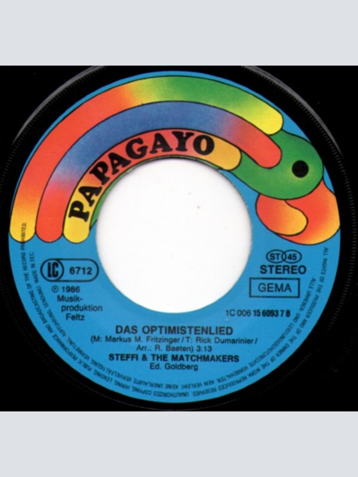 Vinyl / Steffi & The Matchmakers - Lass Das Den Boris Machen