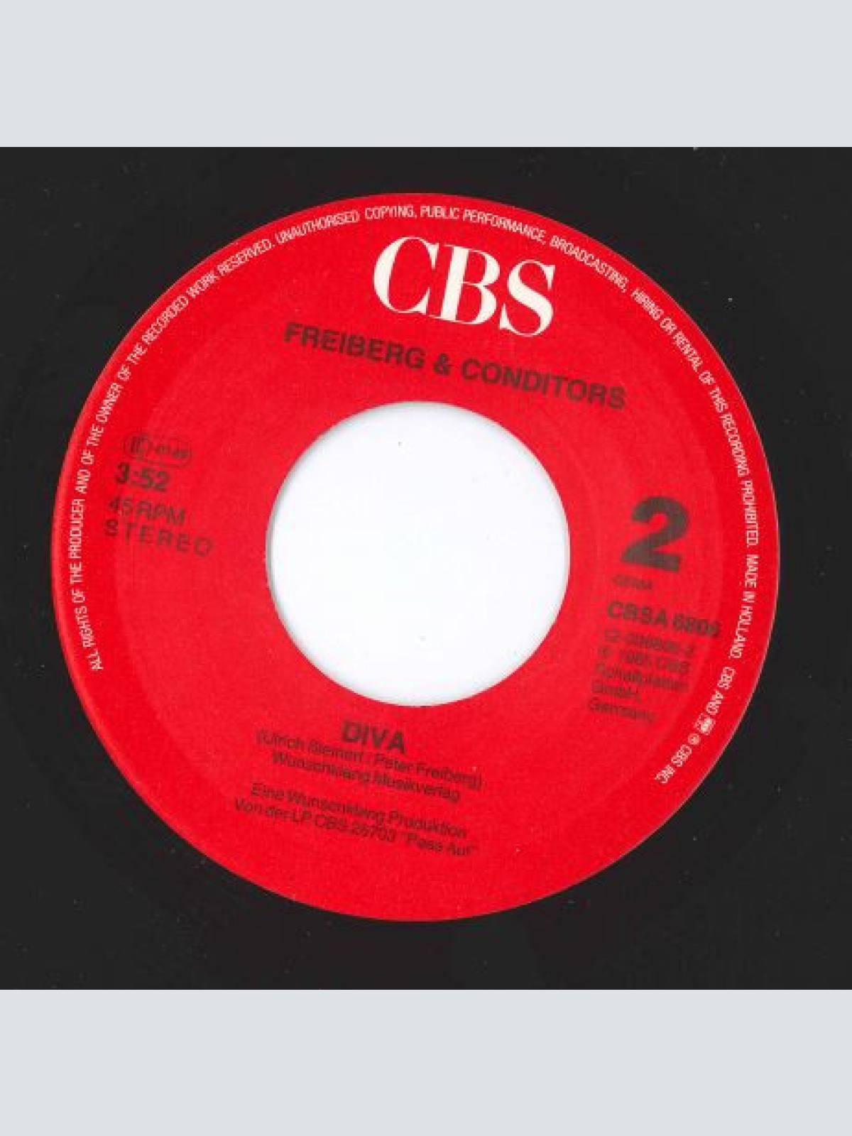 Vinyl / Freiberg & Conditors - Mein Bumerang