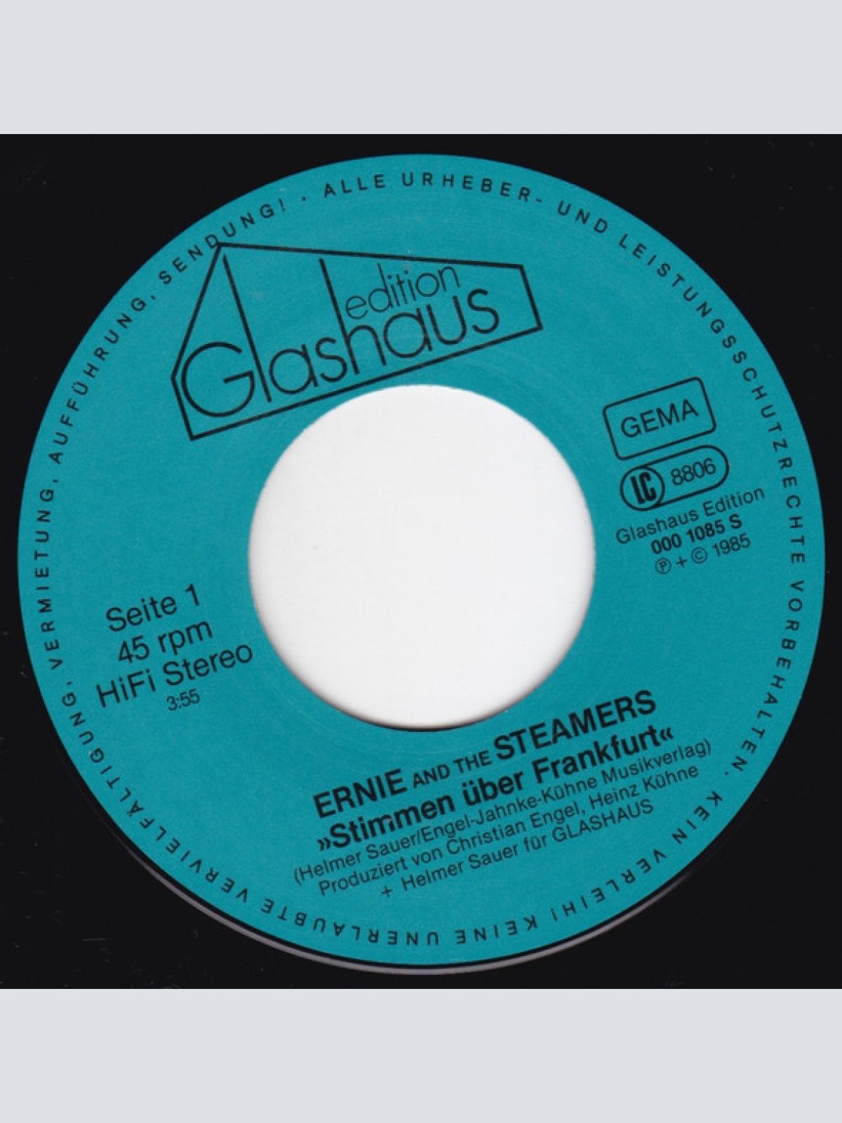 Vinyl / Ernie And The Steamers - Stimmen Über Frankfurt