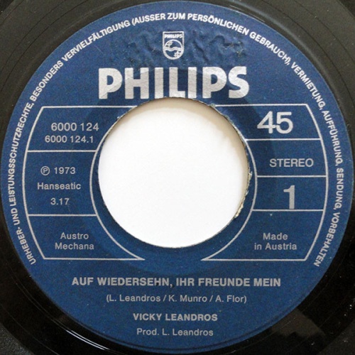 Vinyl / Vicky Leandros - Auf Wiedersehn, Ihr Freunde Mein / Meine Freunde Sind Die Träume