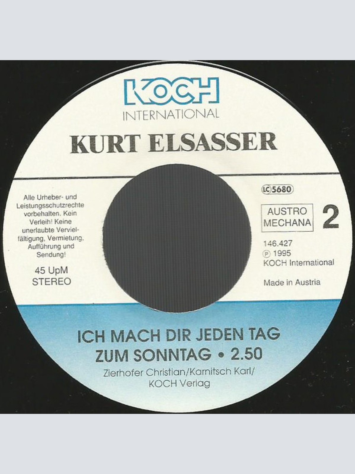 Vinyl / Kurt Elsasser - Ich Danke Dir
