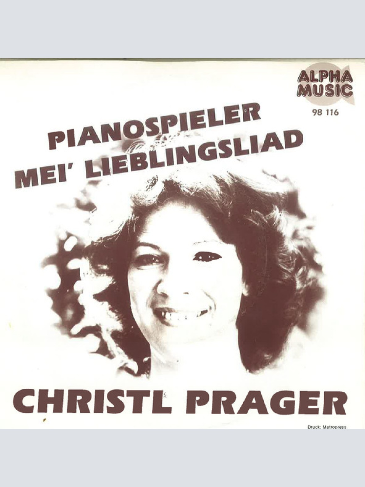 Vinyl / Christl Prager - Pianospieler