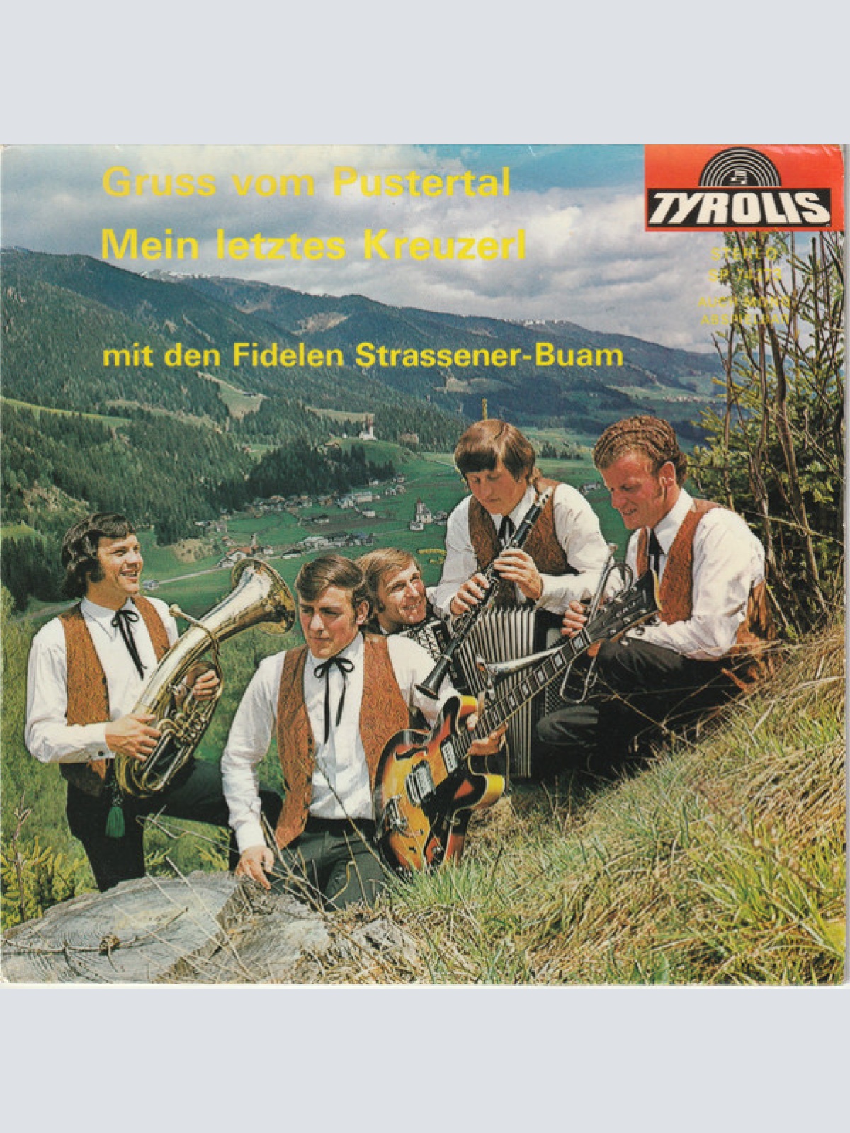 Vinyl / Die Fidelen Strassener-Buam - Gruss vom Pustertal / Mein letztes Kreuzerl