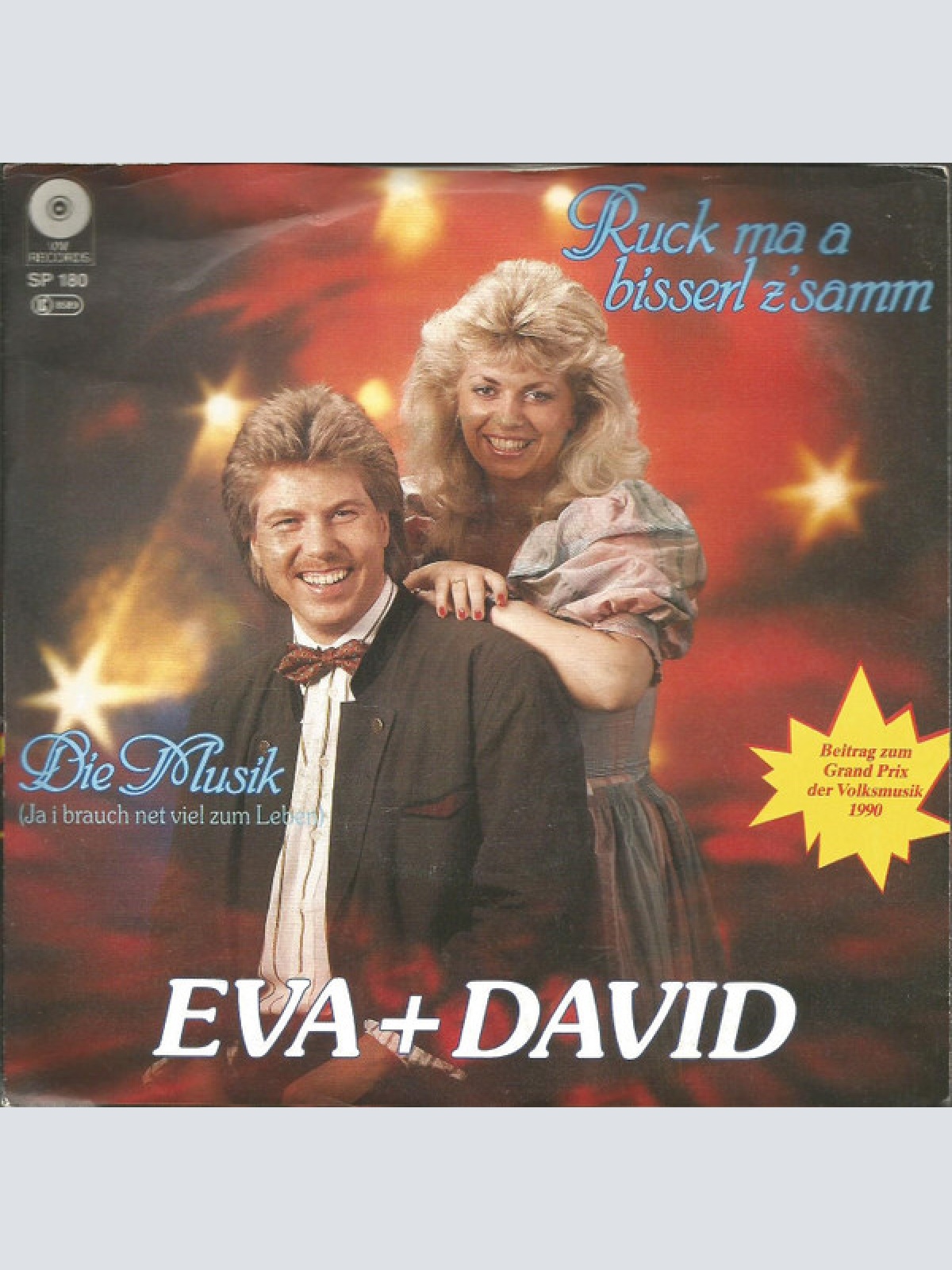 Vinyl / Eva + David* - Ruck Ma A Bisserl Z'samm / Die Musik (Ja I Brauch Net Viel Zum Leben)