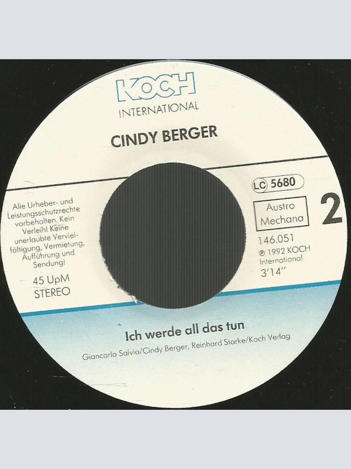 Vinyl / Cindy Berger - Weil Es Sommer War