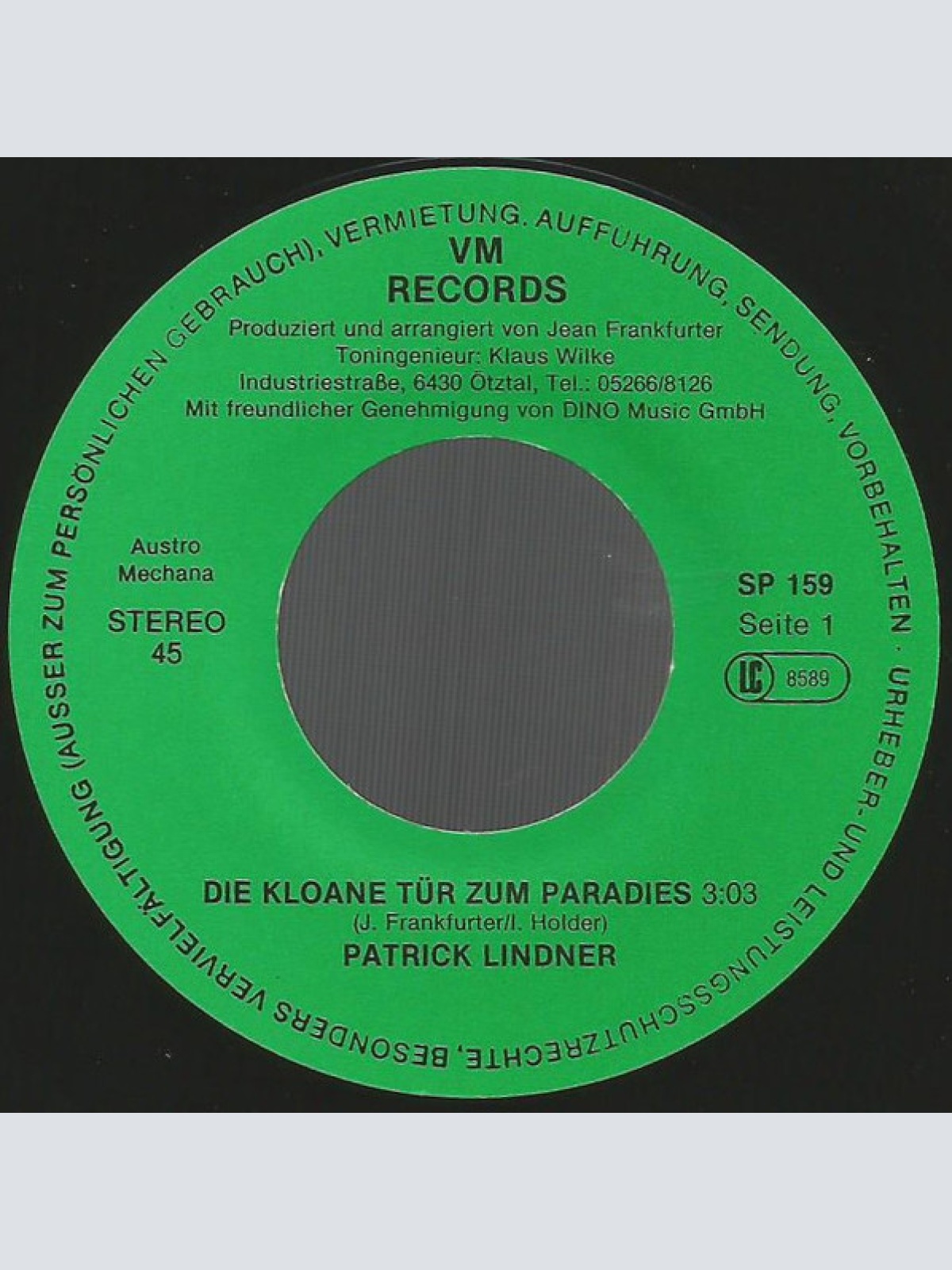 Vinyl / Patrick Lindner - Die Kloane Tür Zum Paradies