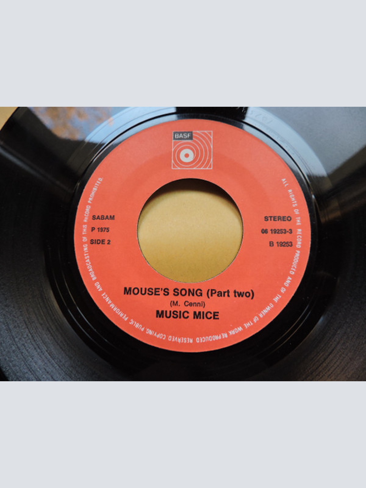 Vinyl / Music Mice - Mouse's Song