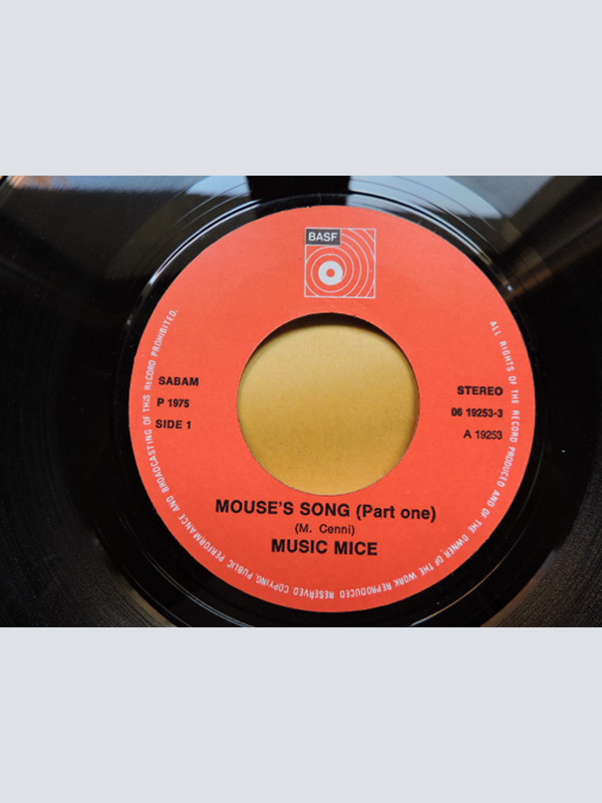 Vinyl / Music Mice - Mouse's Song