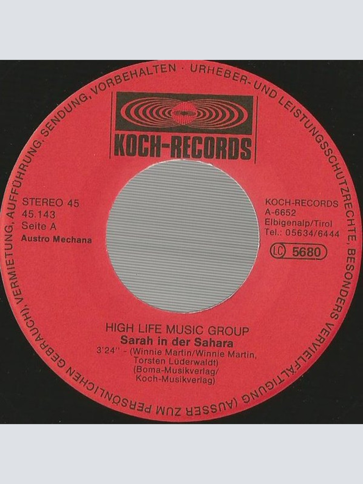 Vinyl / High Life Music Group* - Sarah In Der Sahara