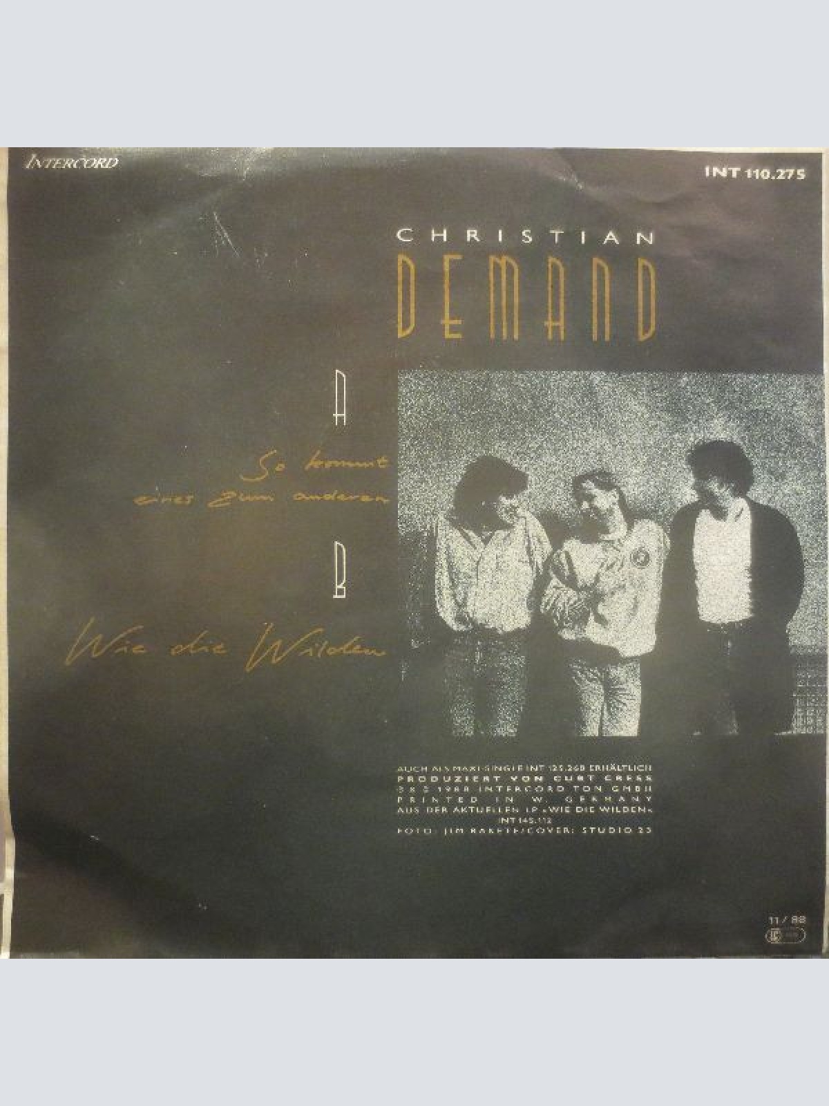 Vinyl / Christian Demand - So Kommt Eines Zum Anderen