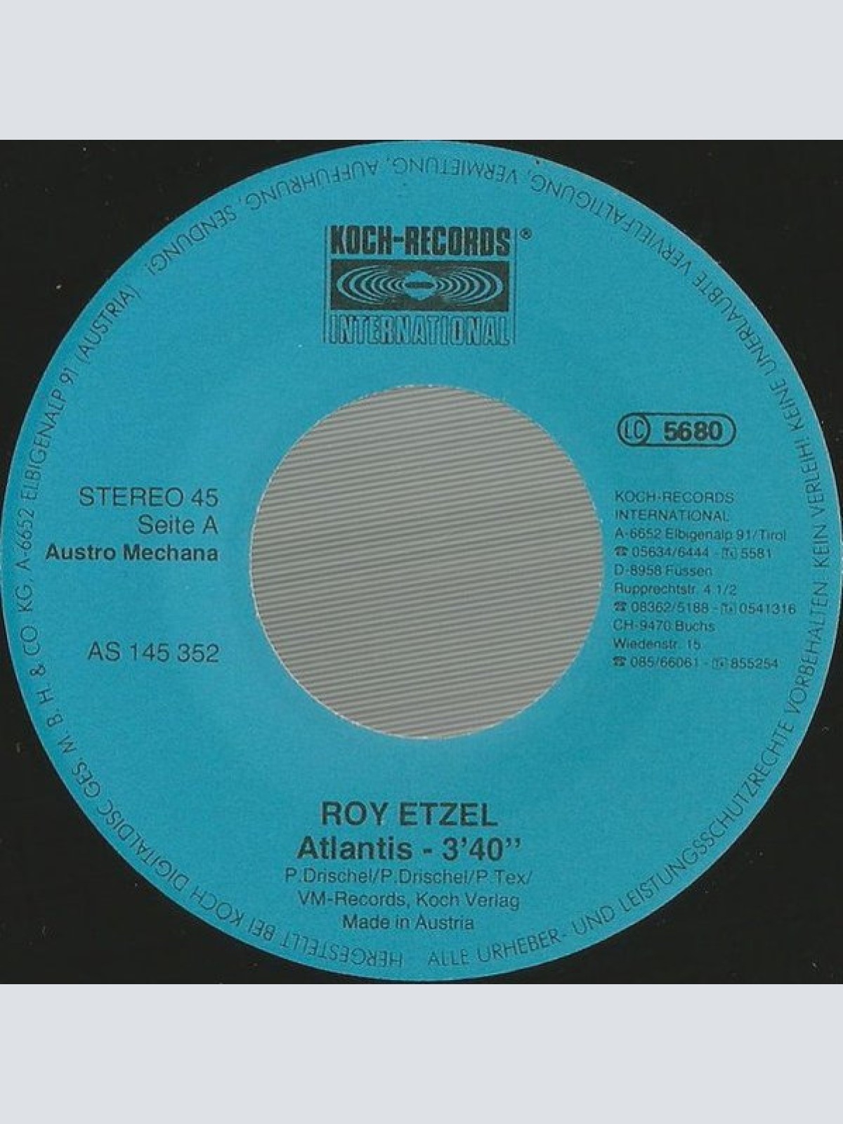 Vinyl / Roy Etzel - Atlantis