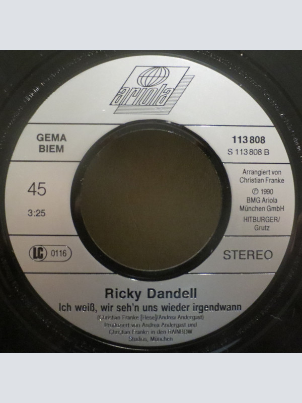 Vinyl / Ricky Dandell* - Dann Laß Ich Dich Geh'n