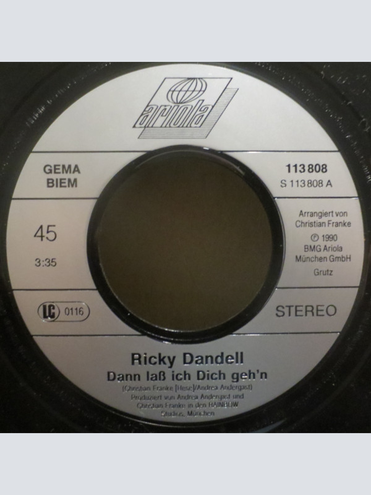 Vinyl / Ricky Dandell* - Dann Laß Ich Dich Geh'n
