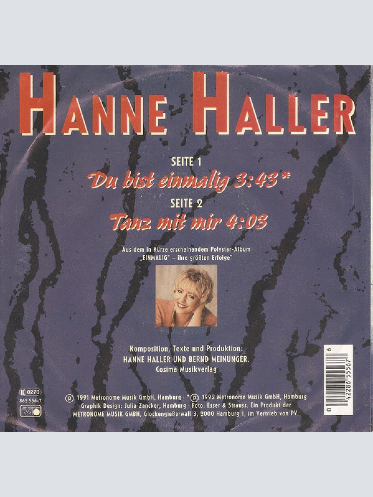 Vinyl / Hanne Haller - Du Bist Einmalig