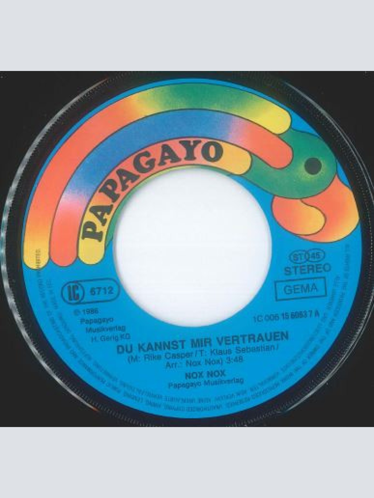 Vinyl / Nox Nox - Du Kannst Mir Vertrauen