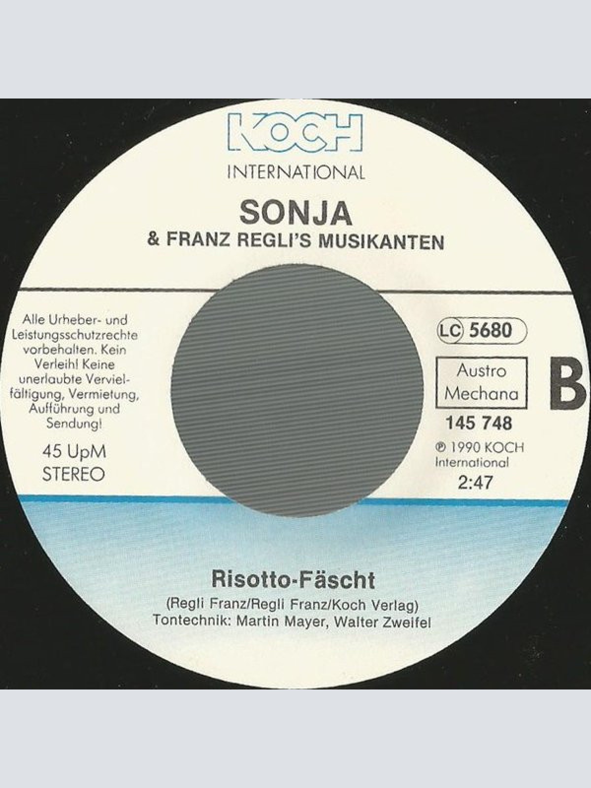 Vinyl / Stixi, Sonja (24), Franz Regli's Musikanten - Sirtaki Polka