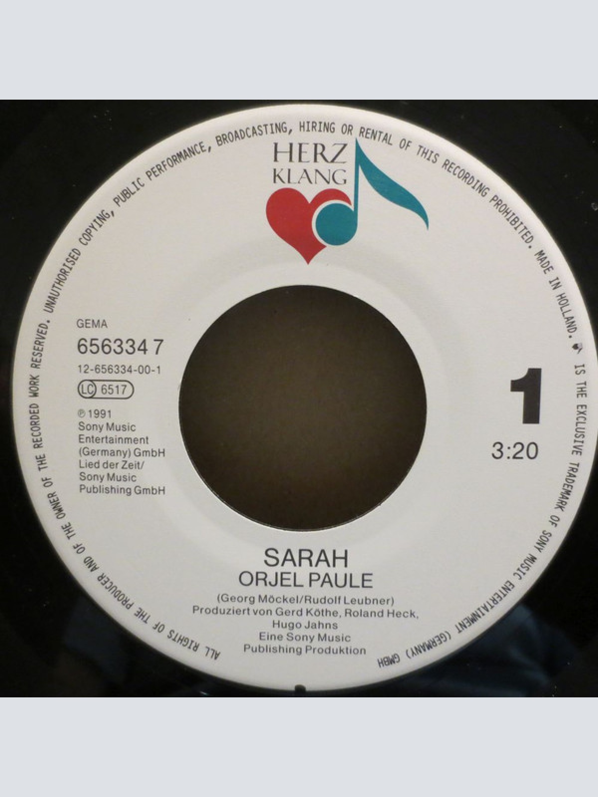 Vinyl / Sarah (29) - Orjel Paule