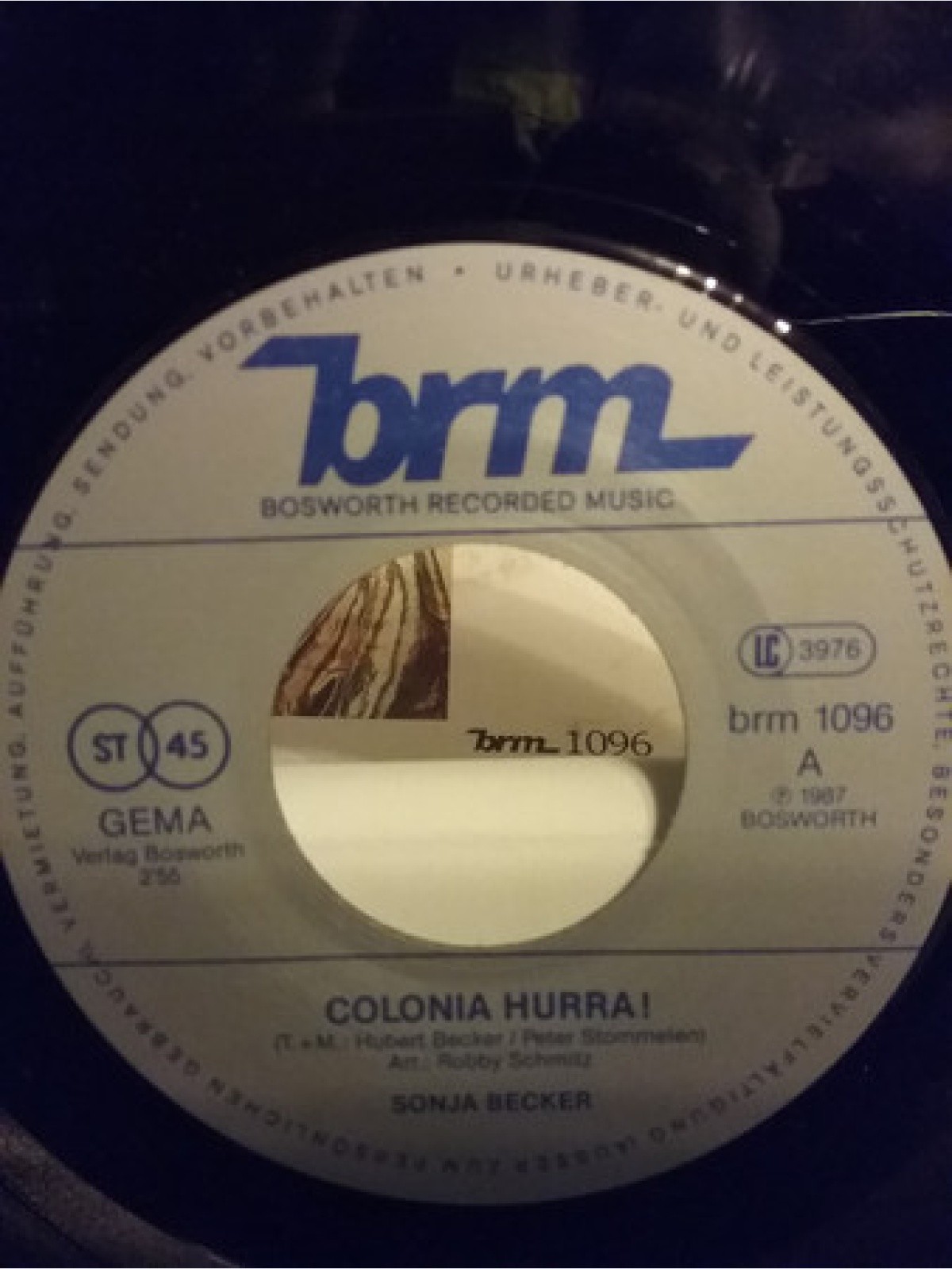 Vinyl / Sonja Becker - Colonia Hurra!