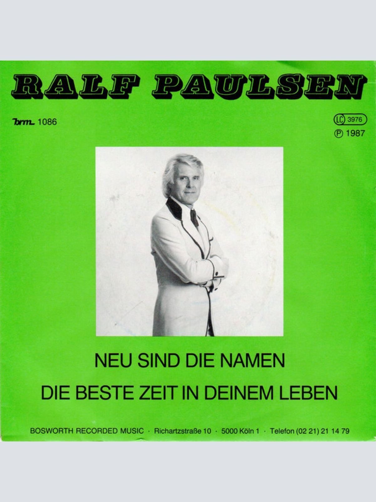 Vinyl / Ralf Paulsen - Neu Sind Die Namen