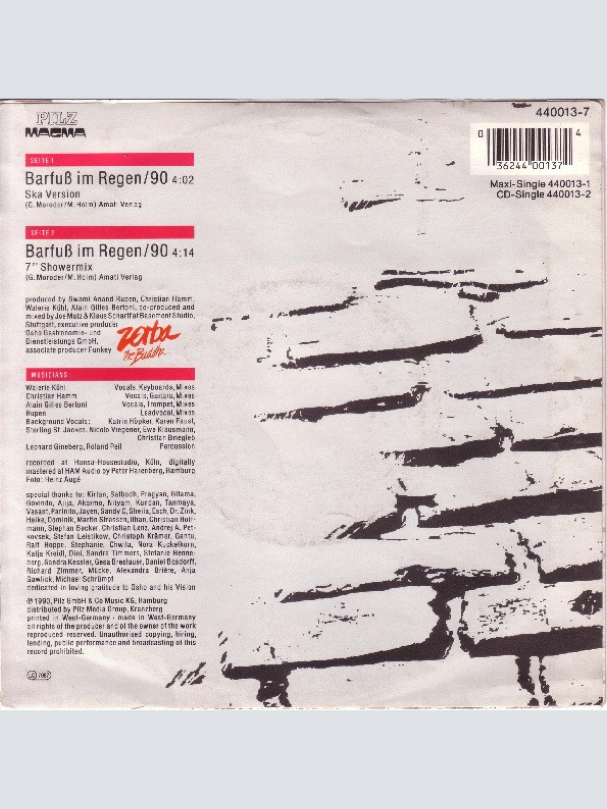 Vinyl / Zauberlehrling - Barfuß Im Regen