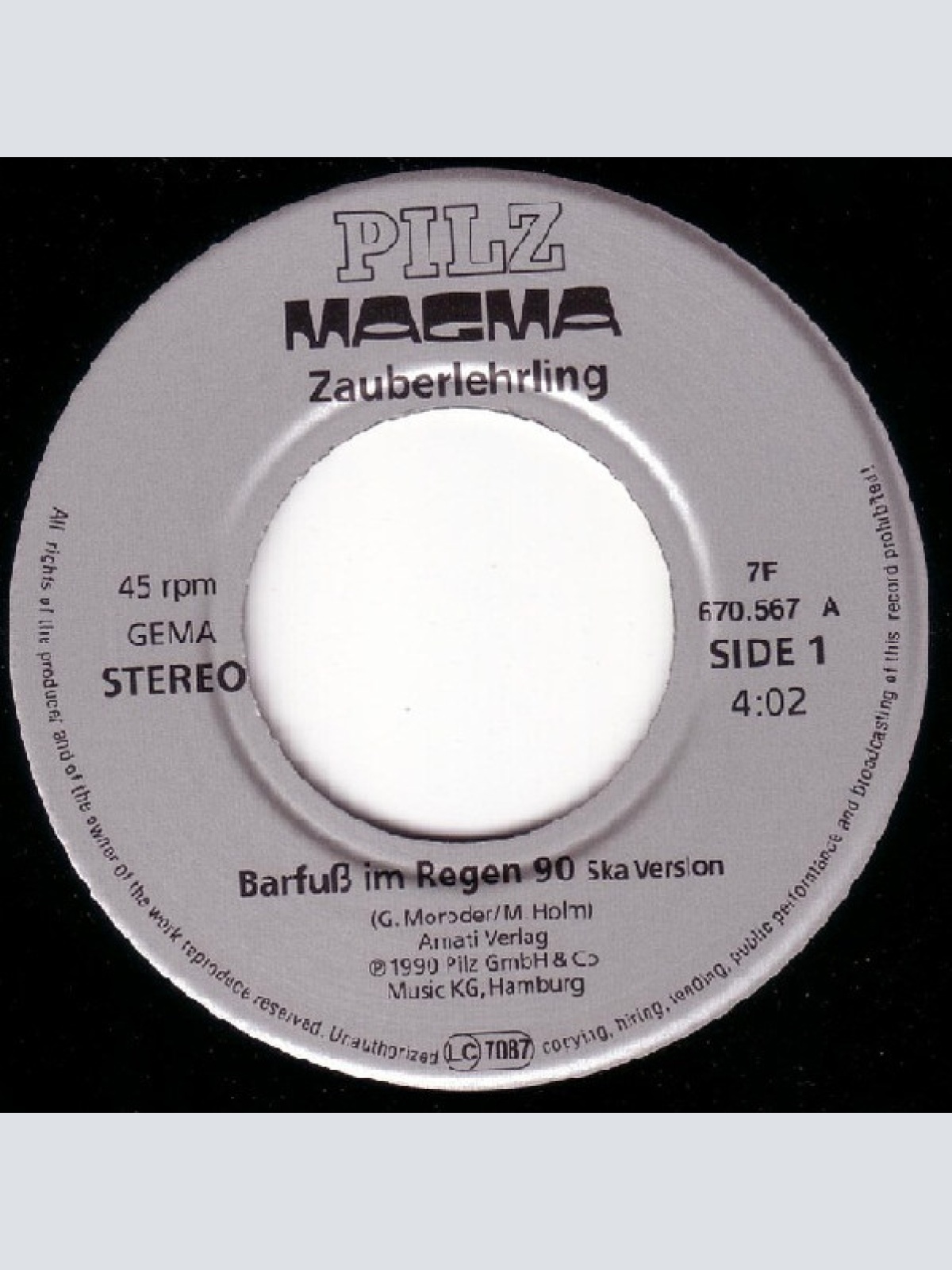 Vinyl / Zauberlehrling - Barfuß Im Regen