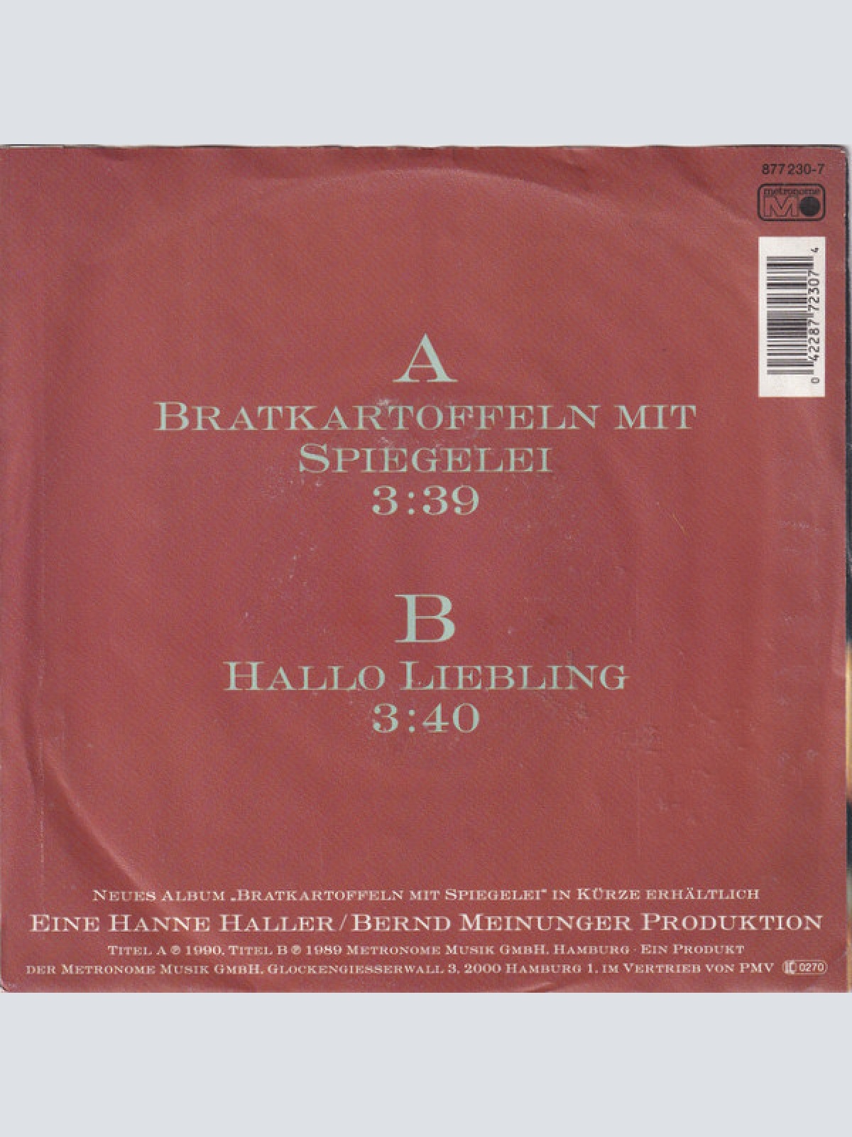 Vinyl / Hanne Haller - Bratkartoffeln Mit Spiegelei