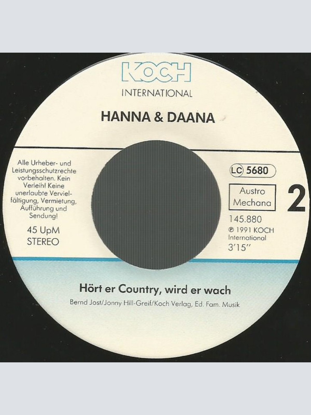 Vinyl / Hanna & Daana* - Er Ist So Wie Du