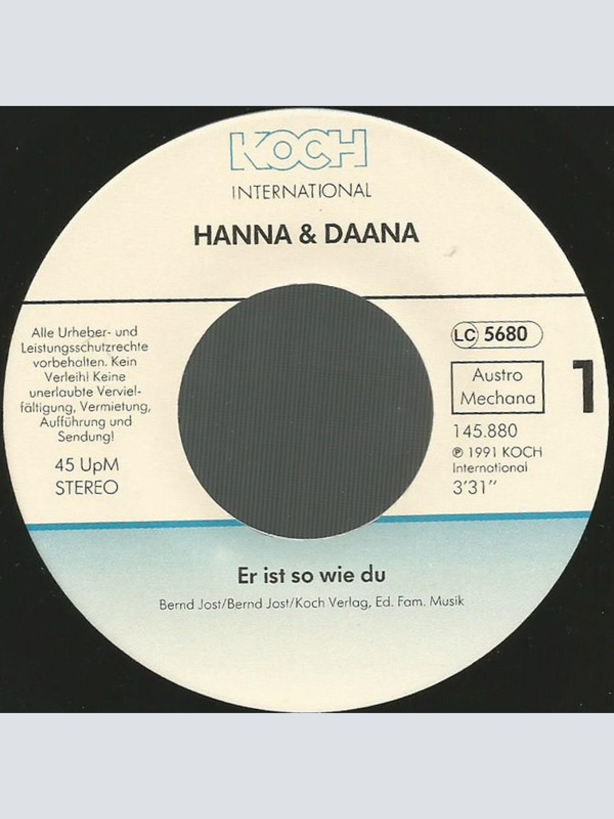 Vinyl / Hanna & Daana* - Er Ist So Wie Du
