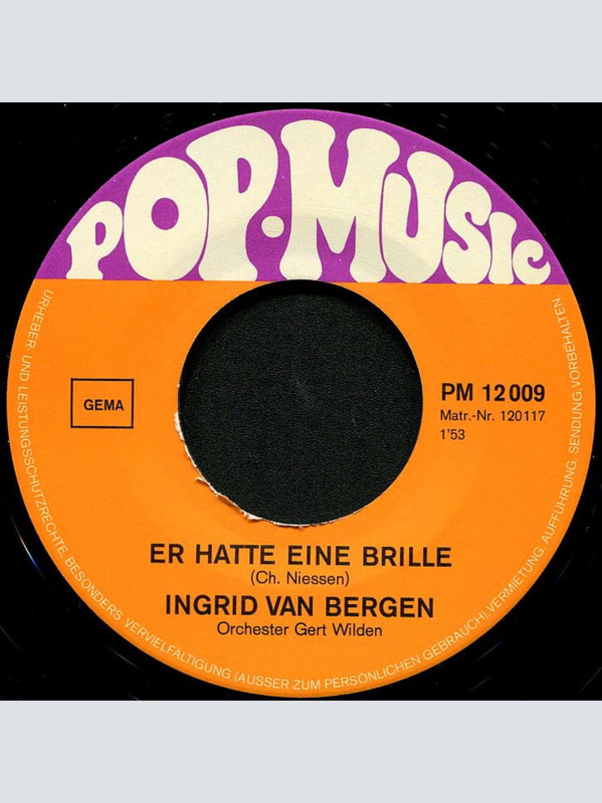 Vinyl / Ingrid van Bergen - Er Hiess Jean Pierre