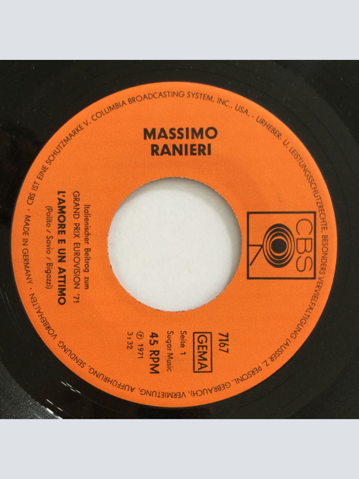 Vinyl / Massimo Ranieri - L'Amore É Un Attimo