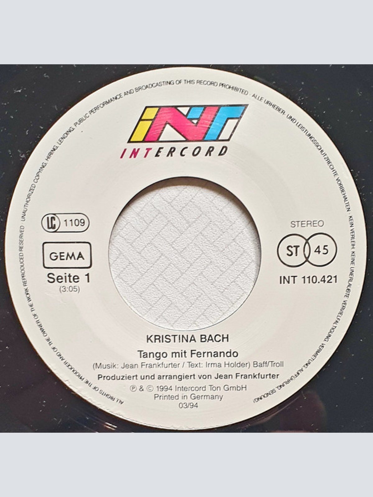 Vinyl / Kristina Bach - Tango Mit Fernando