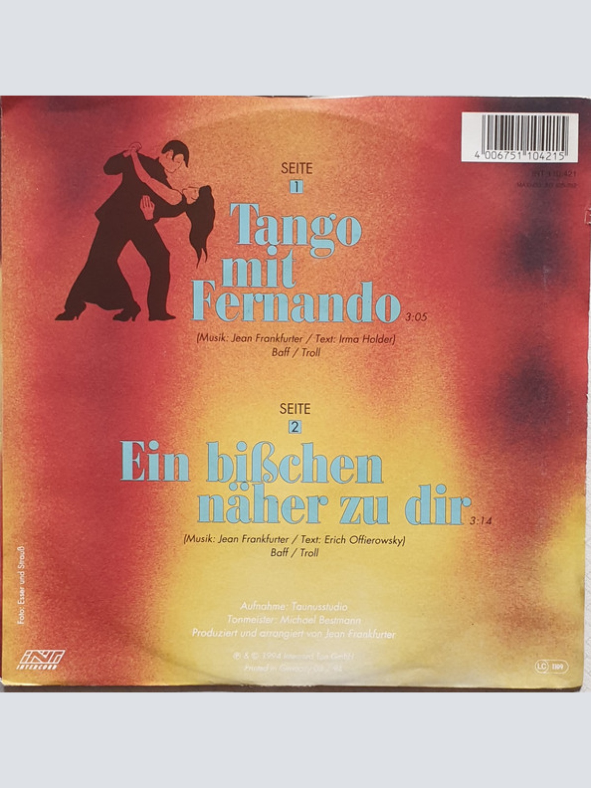 Vinyl / Kristina Bach - Tango Mit Fernando