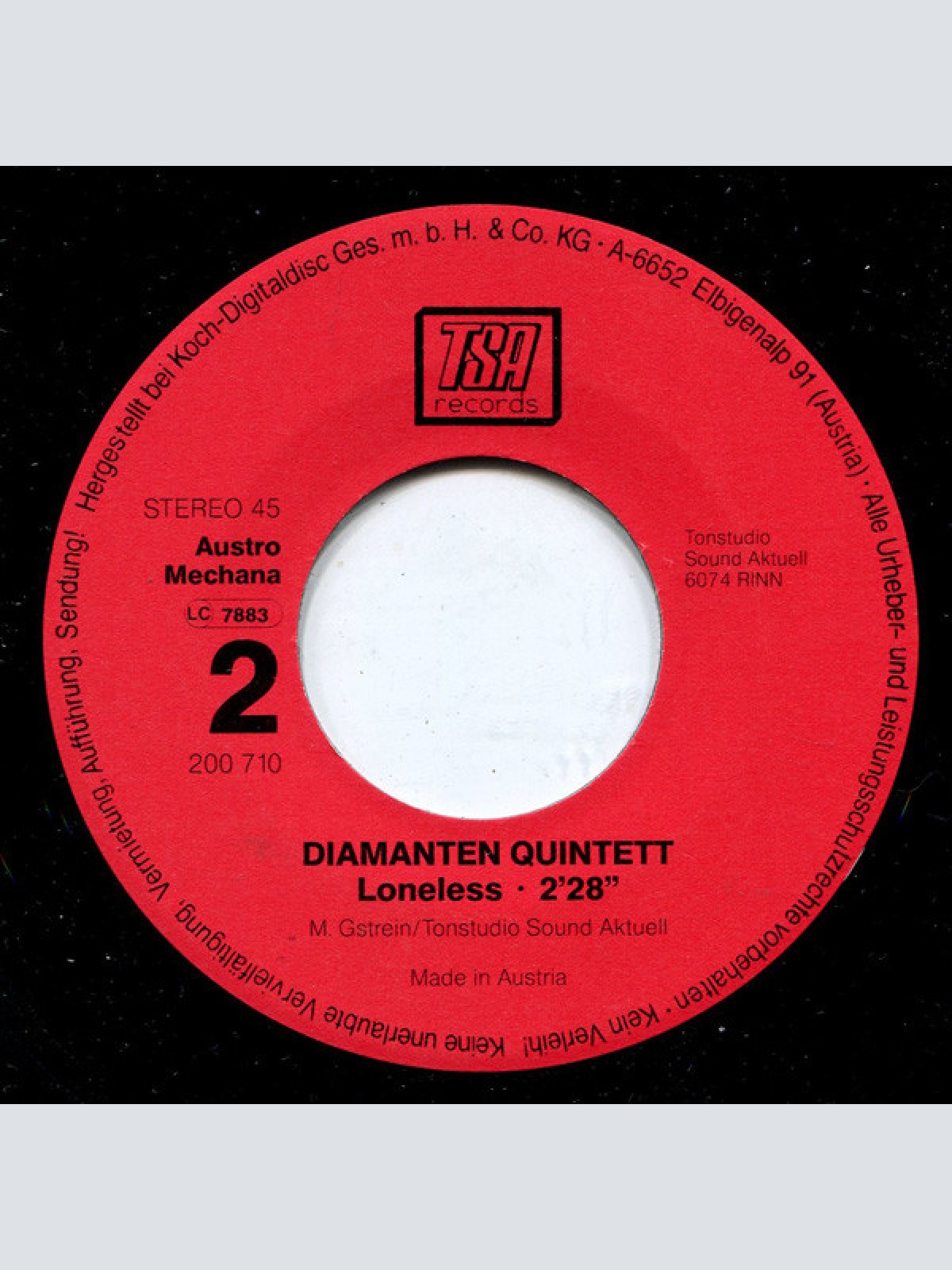 Vinyl / Diamanten* - Sunshine Lady