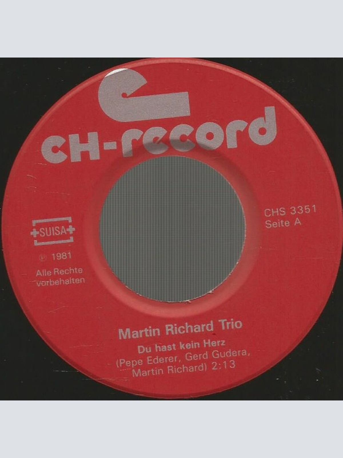 Vinyl / Martin Richard Trio - Du Hast Kein Herz