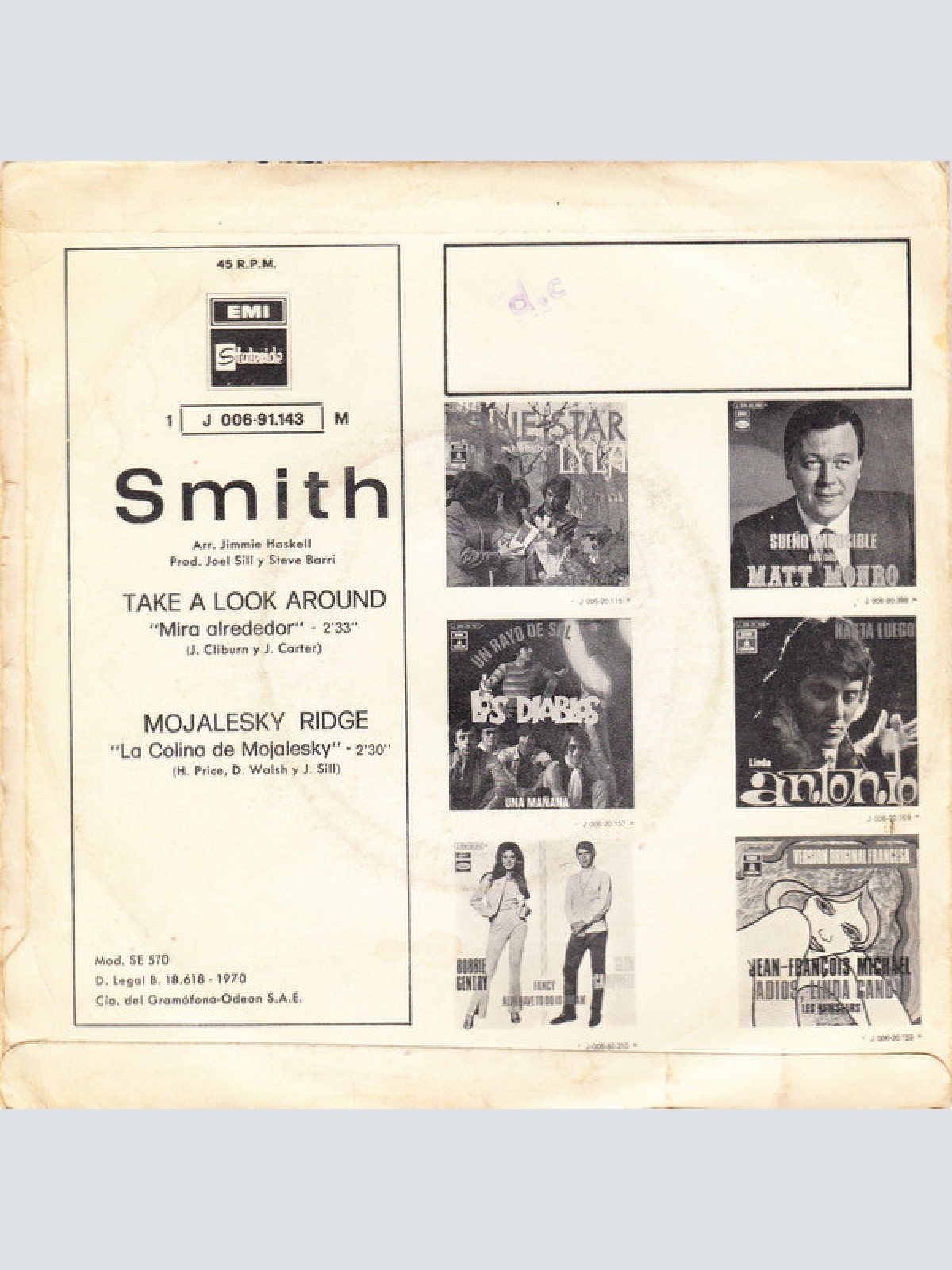 Vinyl / Smith (3) - Take A Look Around