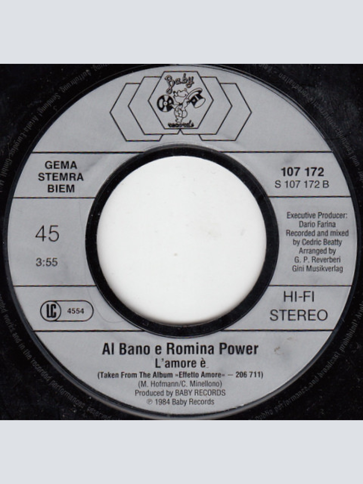 Vinyl / Al Bano E Romina Power* - Al Ritmo De Beguine (Ti Amo)