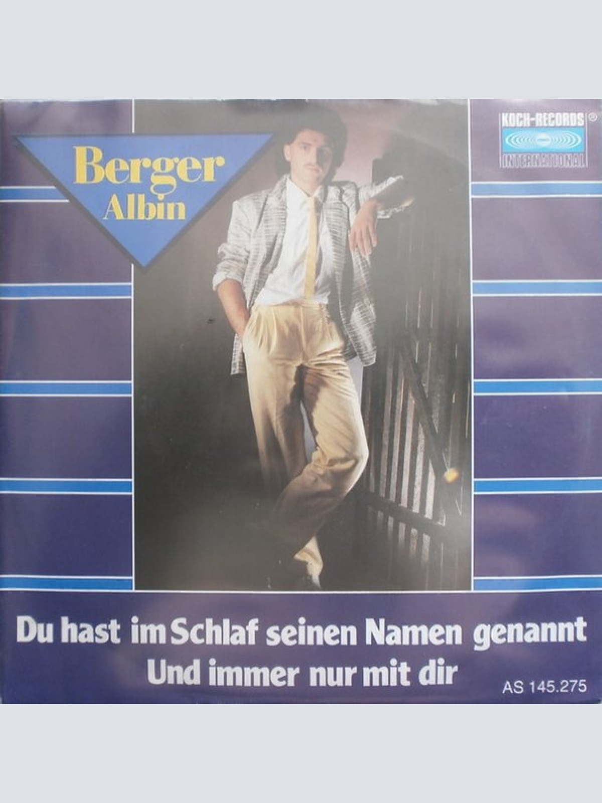 Vinyl / Albin Berger - Du Hast Im Schlaf Seinen Namen Genannt