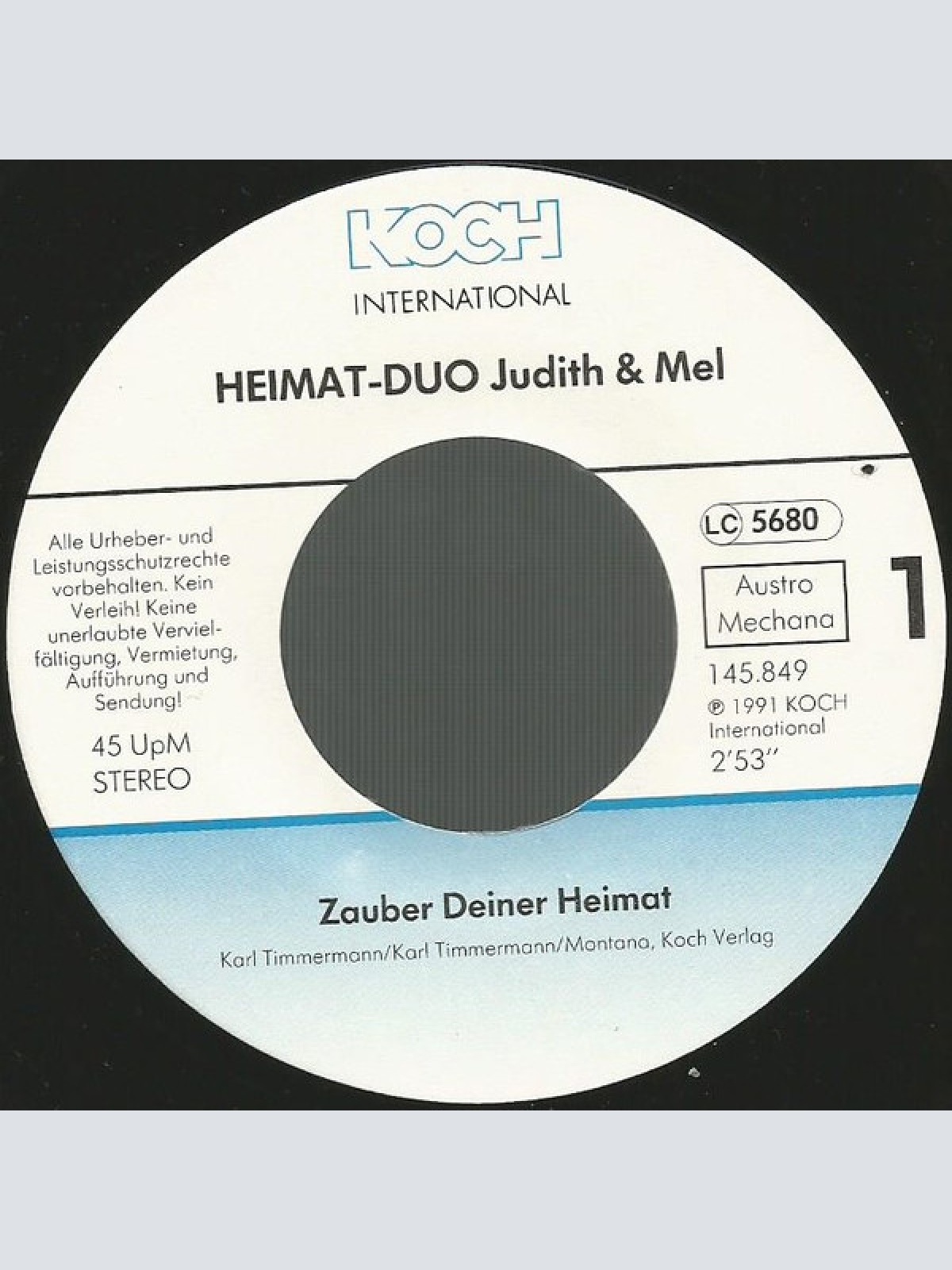 Vinyl / Heimat-Duo Judith & Mel* - Zauber Deiner Heimat