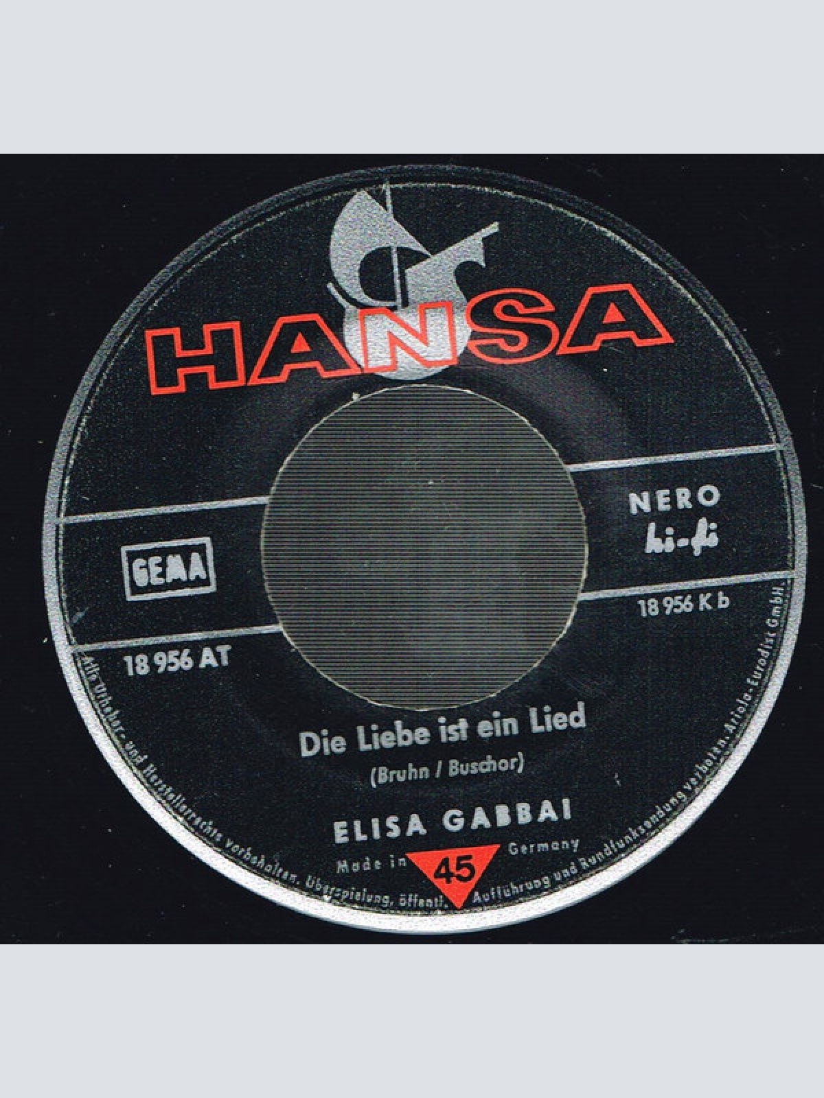 Vinyl / Elisa Gabbai - Nur Wenn Du Bei Mir Bist