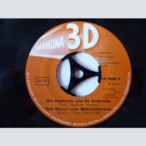Vinyl / Die Lustigen Senner / Sissi Serini Und R. Kreuzberger* / Grete Bittner U. R. Kreuzberger* - Die Sennerin Von St. Kathrein / Das Mädel Vom Millstättersee / Ein Büschel Edelweiß / Ein Glöckerl Läut' Im Tal