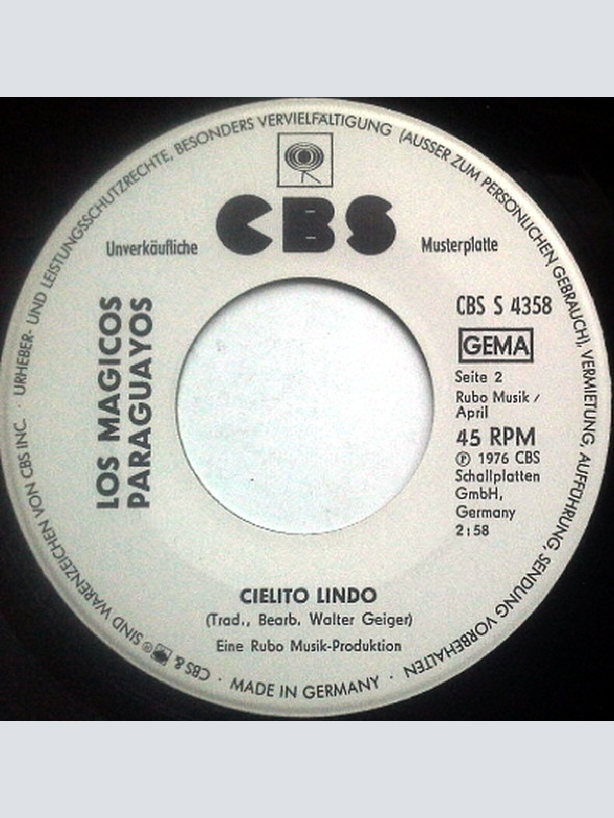 Vinyl / Los Magicos Paraguayos - Amor, Amor, Amor