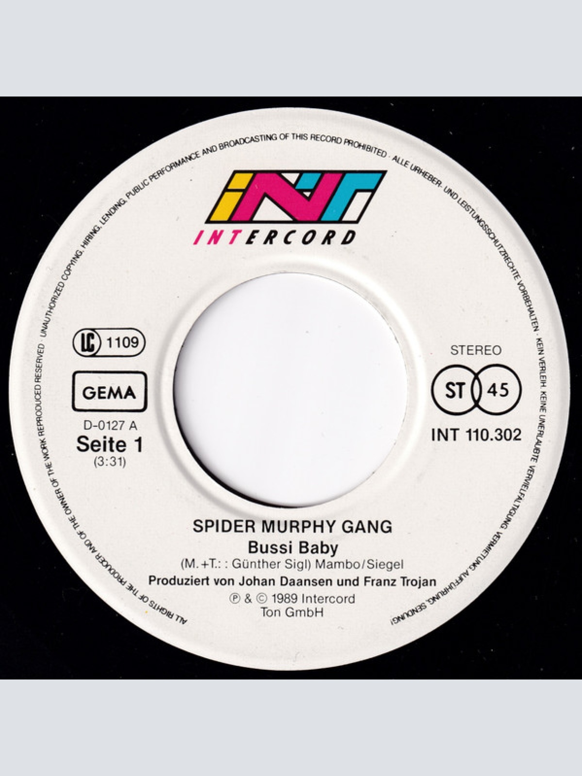 Vinyl / Spider Murphy Gang - Bussi Baby