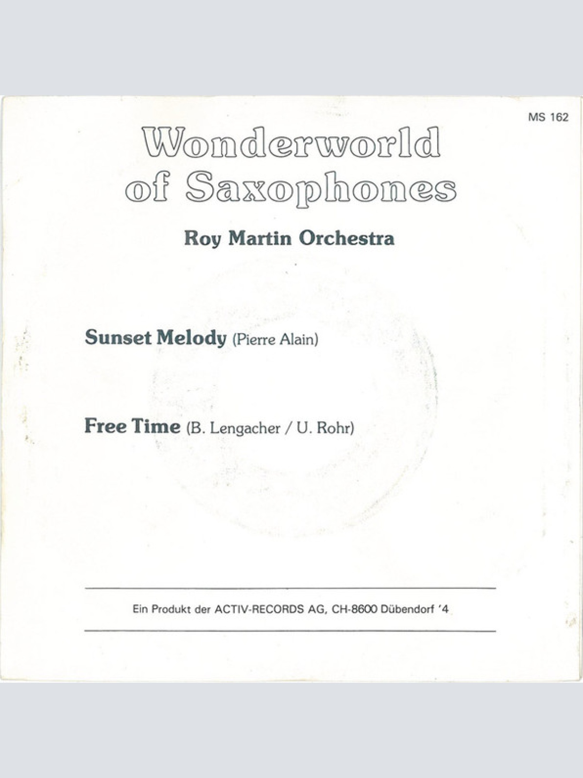 Vinyl / Roy Martin Orchestra - Sunset Melody