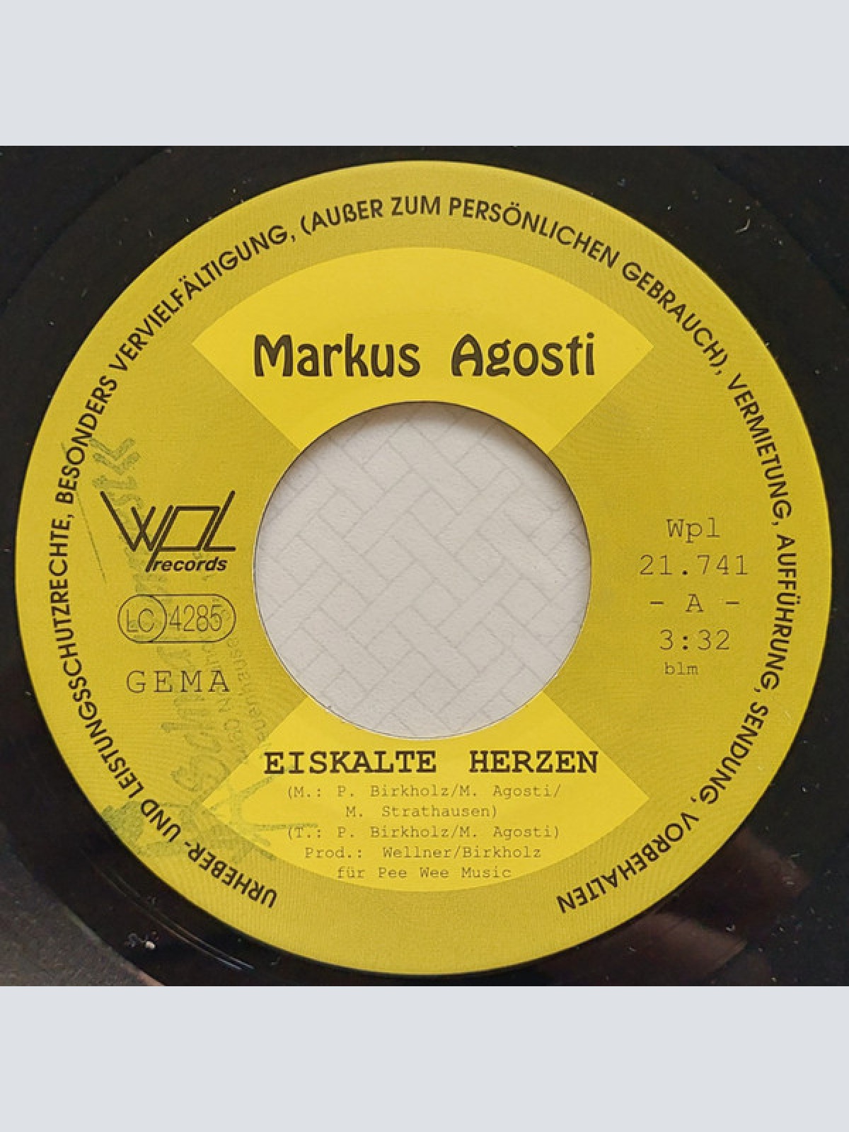 Vinyl / Markus Agosti - Eiskalte Herzen