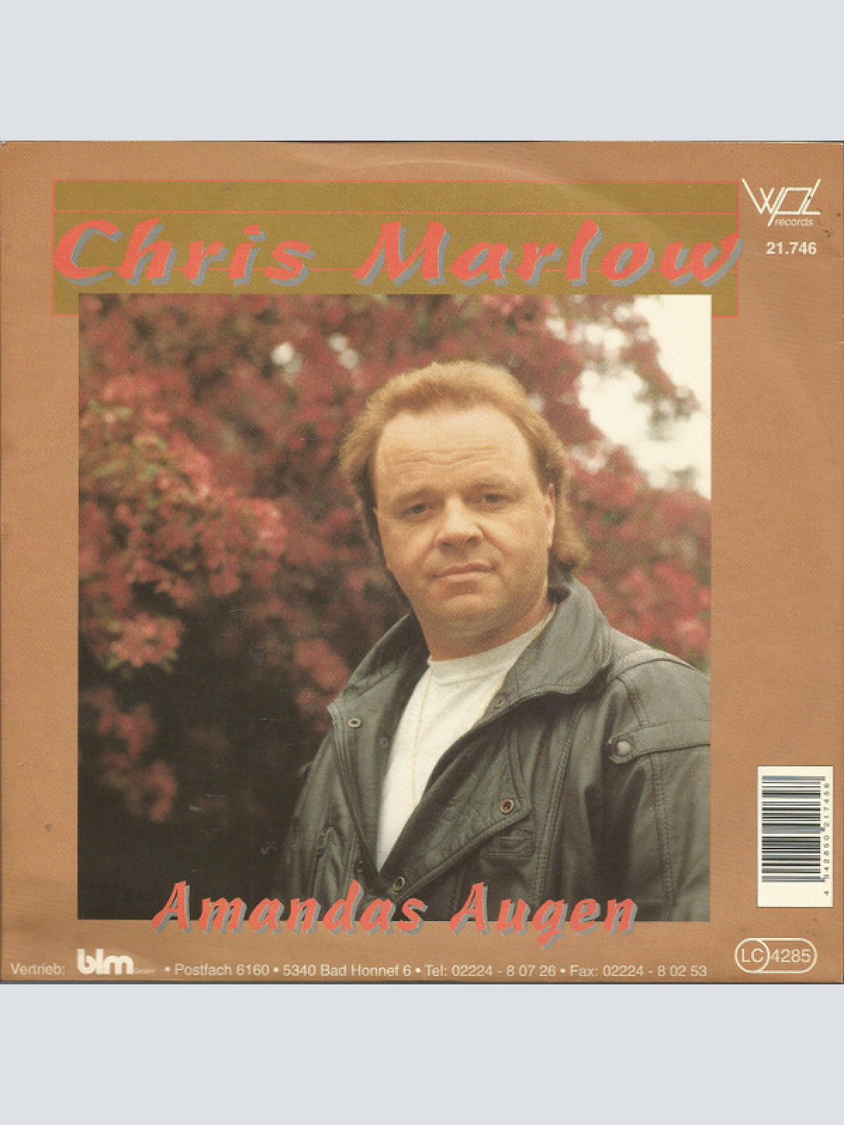 Vinyl / Chris Marlow - Amandas Augen