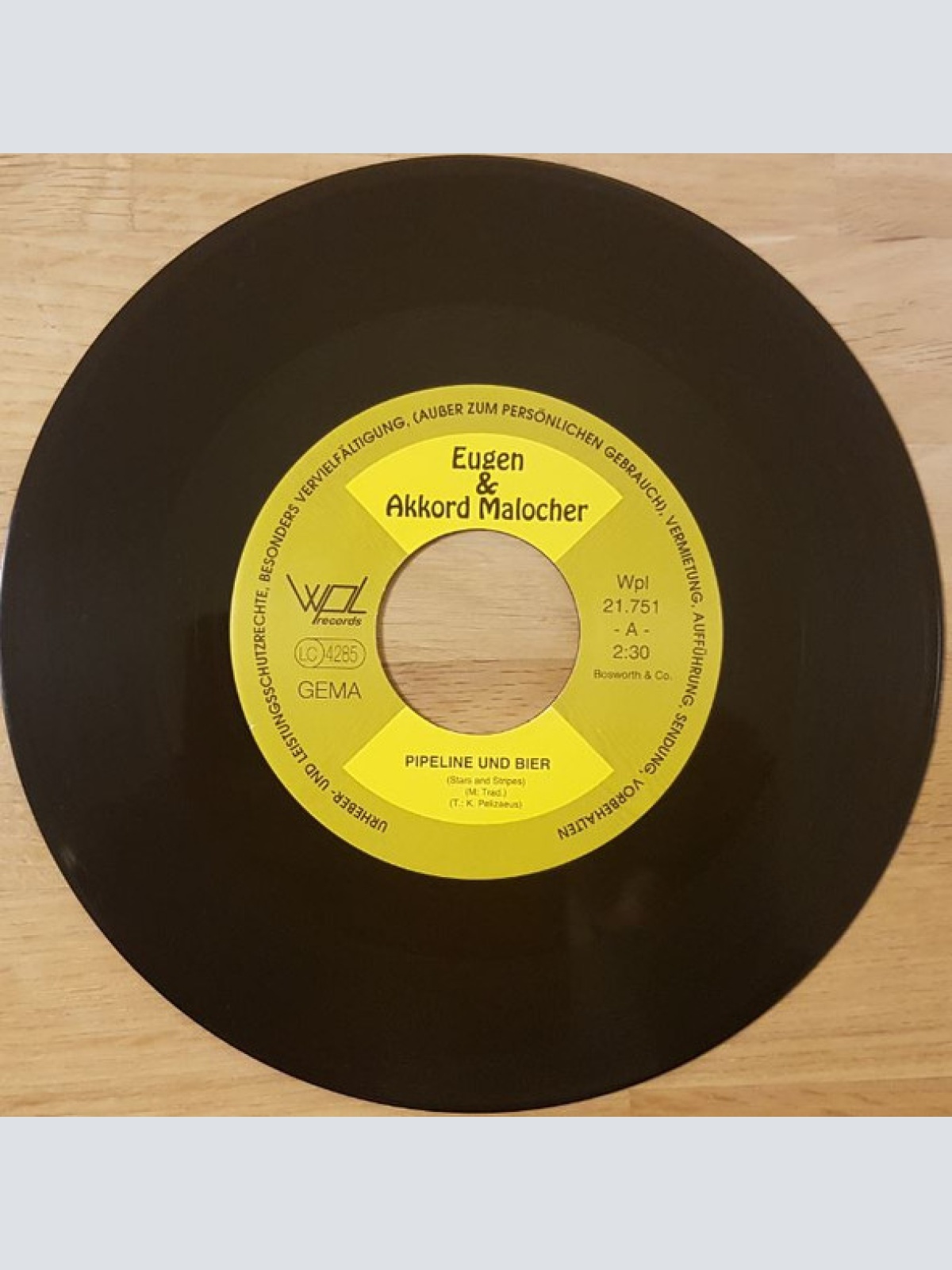 Vinyl / Eugen & Akkord Malocher - Pipeline Für Bier